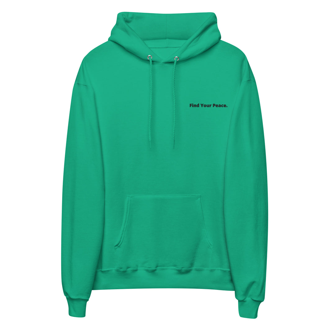 Green Unisex fleece hoodie